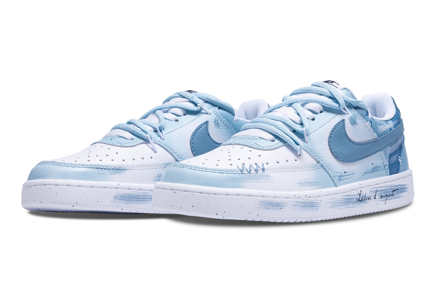 

Кроссовки Nike Court Vision 1 Skateboarding Shoes Unisex Low-top Blue/white, голубой, Синий, Кроссовки Nike Court Vision 1 Skateboarding Shoes Unisex Low-top Blue/white, голубой