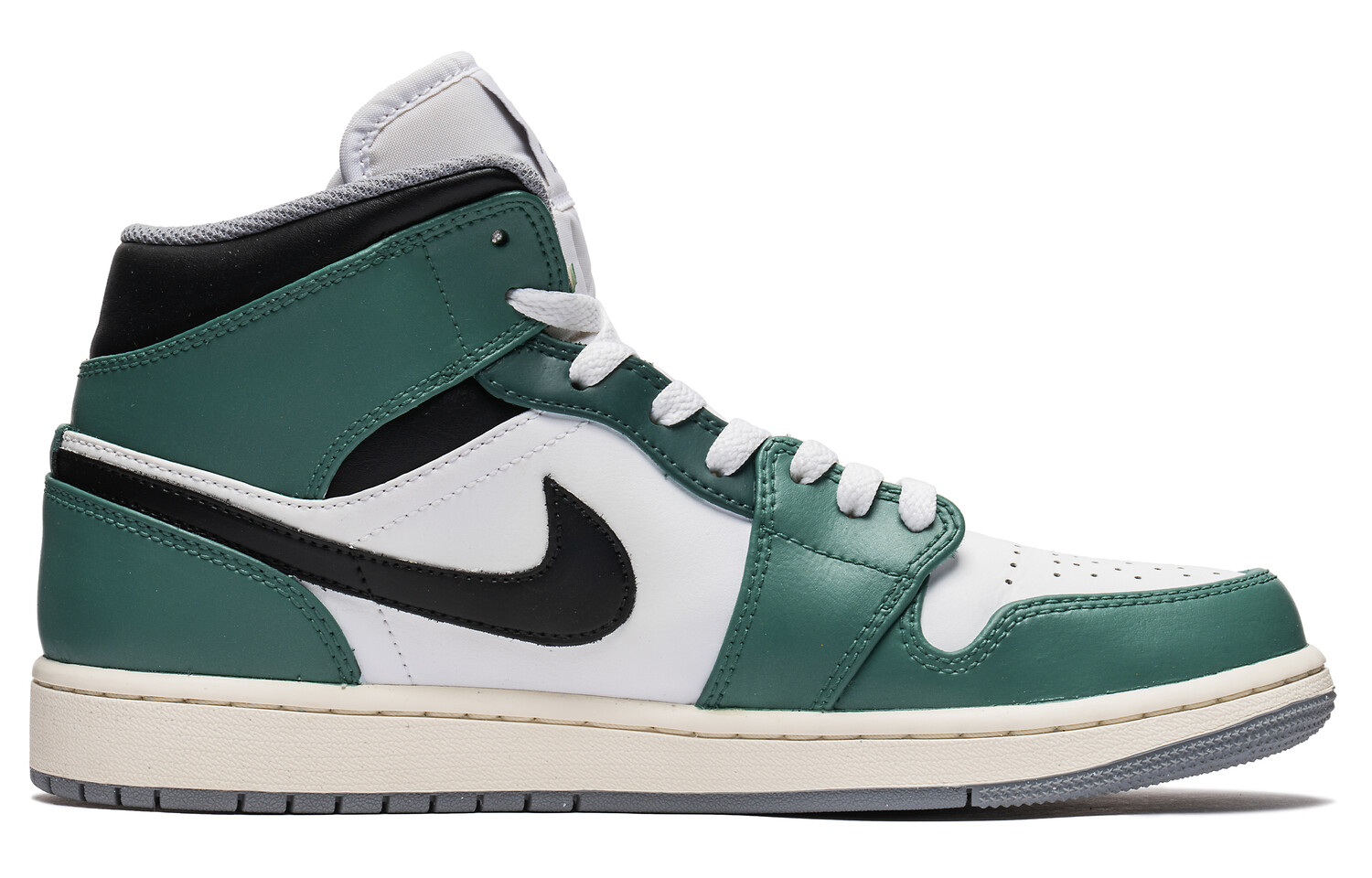 

Кроссовки Air Jordan 1 Vintage Basketball Shoes Unisex High-top White/Green, зеленый