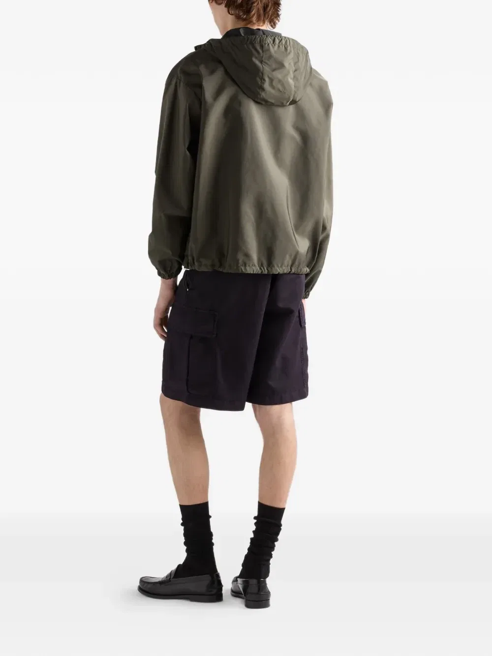 Двусторонняя куртка Re-Nylon Prada, зеленый — фото 3