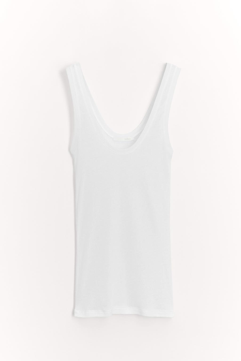 

Хлопковая футболка supima ZARA, белый
