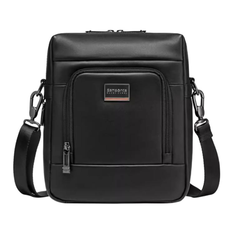 

Samsonite Кожаная сумка кроссбодди через плечо среднего размера мужская черная