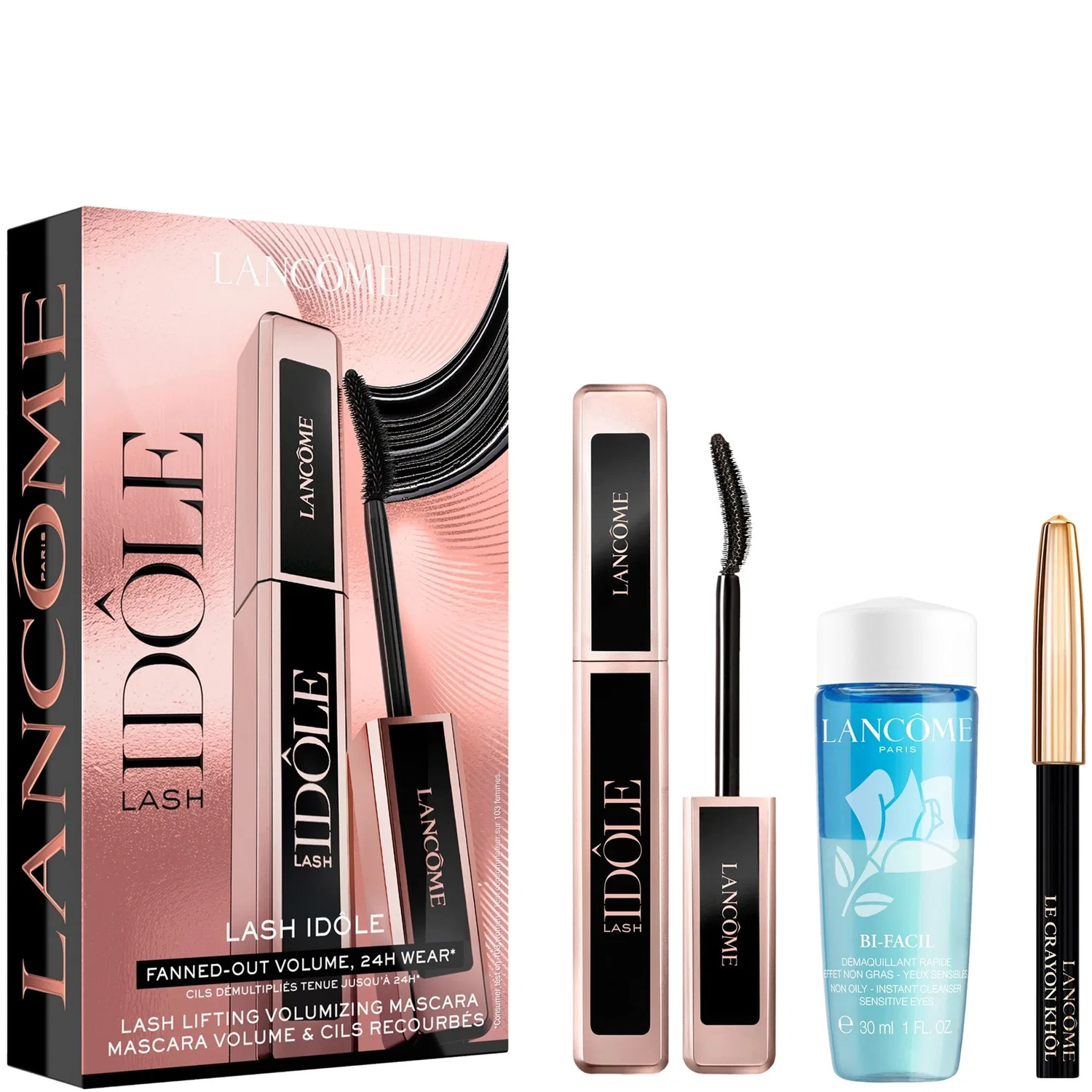 Тушь для ресниц Lash Idole, подводка для глаз Khol и мини-набор Bifacil Lancôme