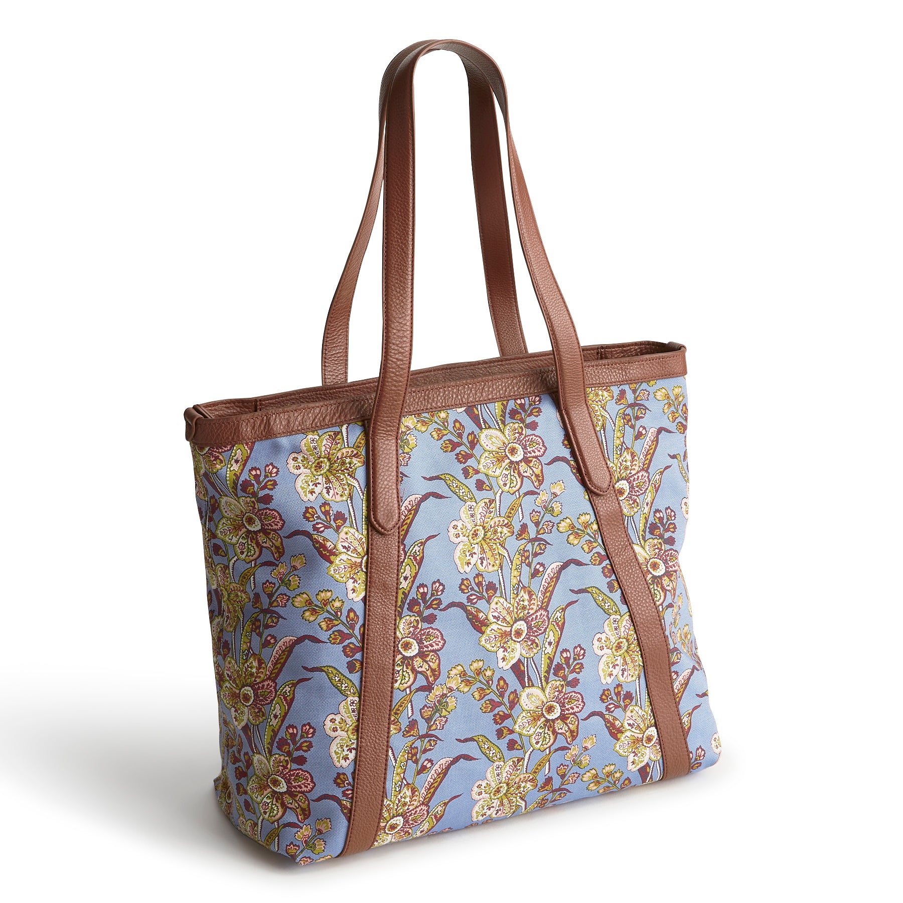 

Оригинальная сумка-тоут из оксфордской канвы из аутлета Vera Bradley, begonia fields
