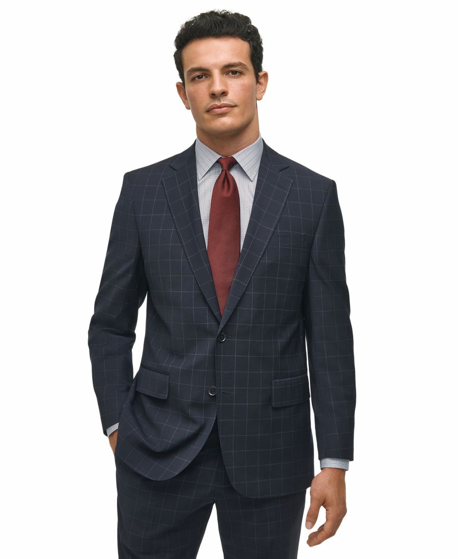 

Классический мужской пиджак Brooks Brothers в клетку Brooks Brothers, Navy