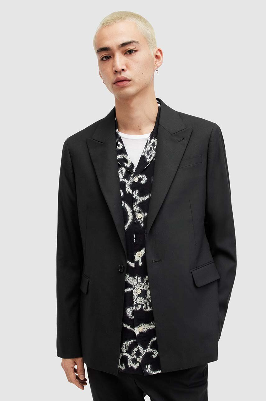 

Блейзер с добавлением шерсти Dima AllSaints, черный
