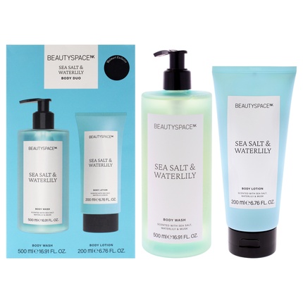 

Body Duo Sea Salt And Waterlily 2 Piece Set With 1691oz Body Wash And 676oz Body Lotion Beautyspace