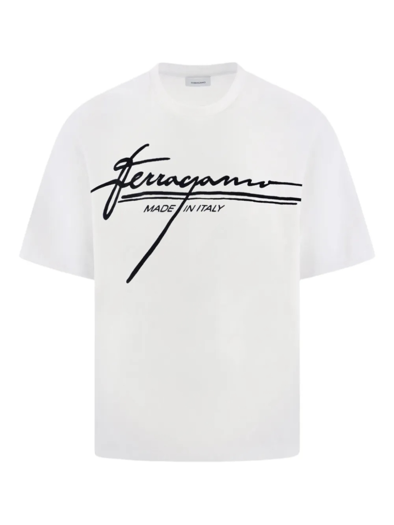 

Ferragamo logo-print cotton Футболка, белый