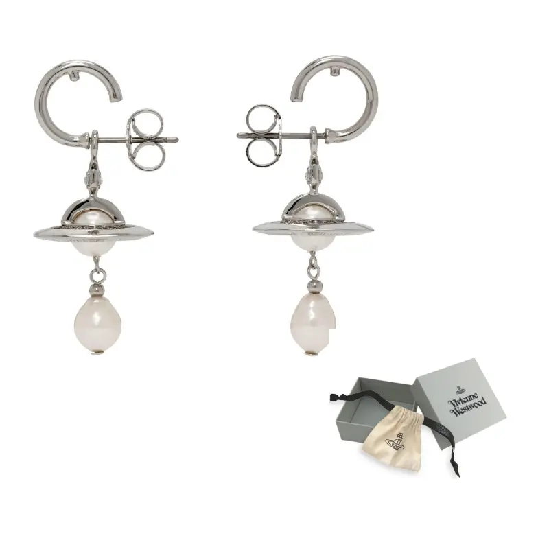 

Vivienne Westwood Искусственный жемчуг, латунные серьги Women's Silver