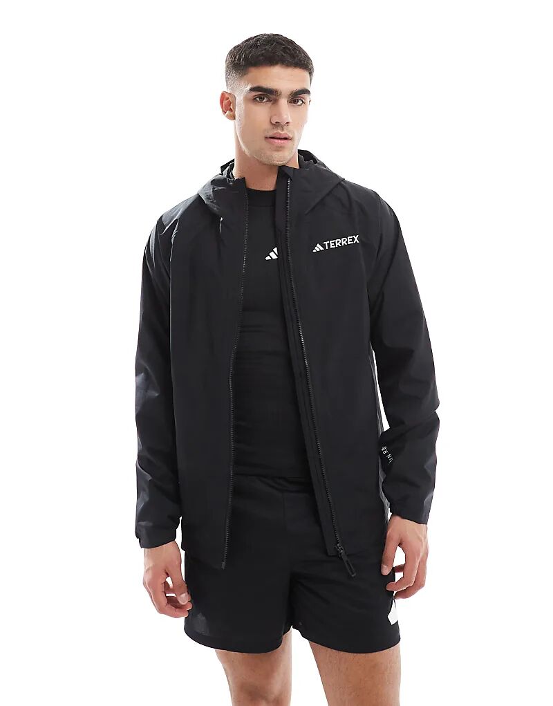 

Куртка водонепроницаемая adidas Terrex outdoor черного цвета adidas performance