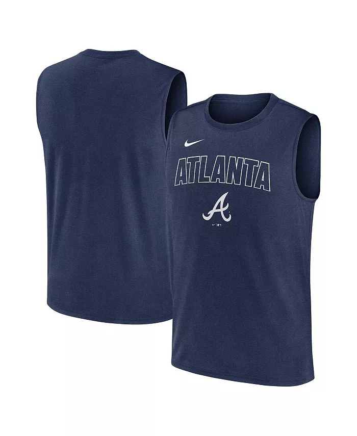 

Мужская синяя майка Atlanta Braves Knockout Performance Muscle Tank Top Nike