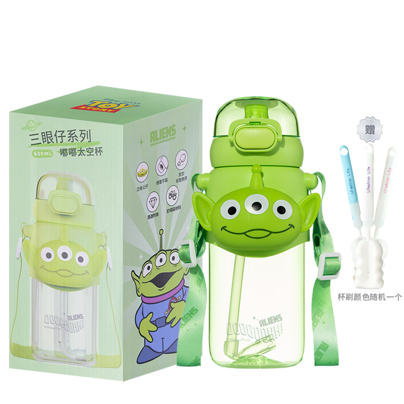 Пластиковые стаканы для воды Disney, Buzz Lightyear Tumbler + Lflife Cup Brush — фото 3