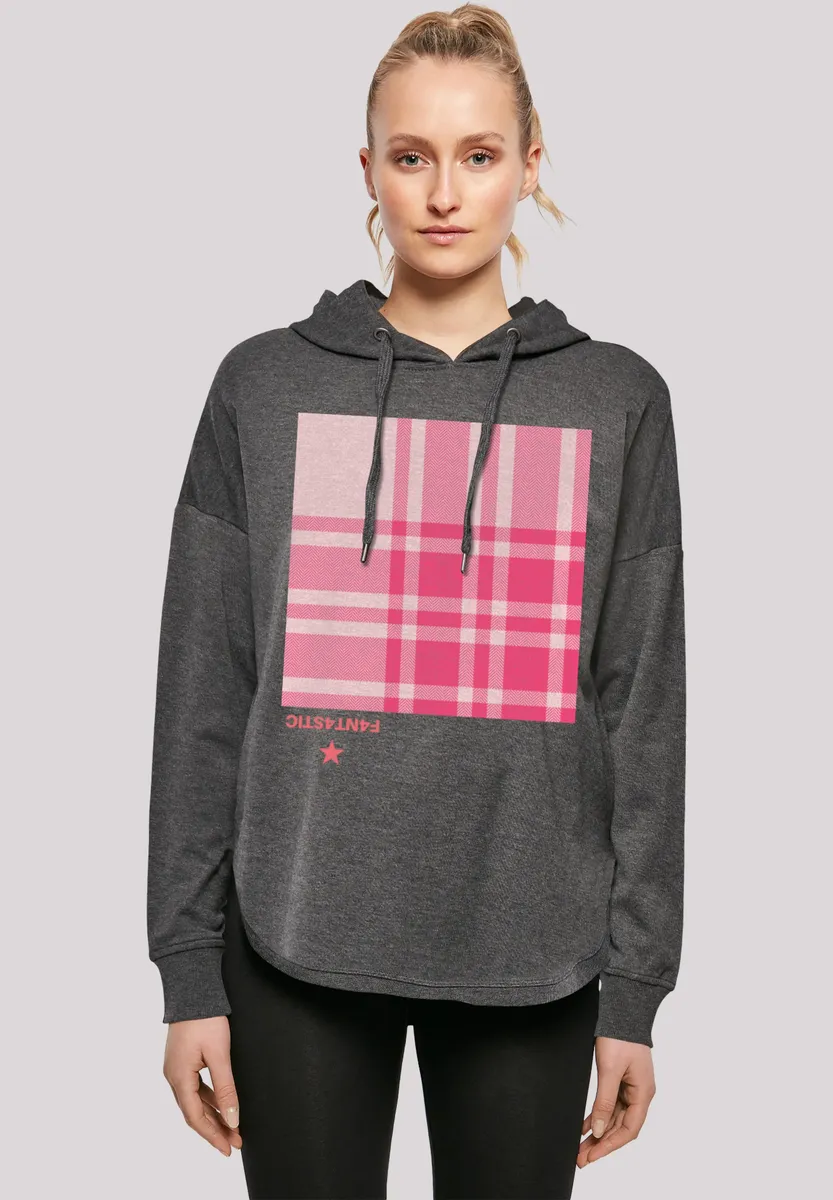 

Толстовка F4NT4STIC "Check Pink", принт, цвет Charcoal