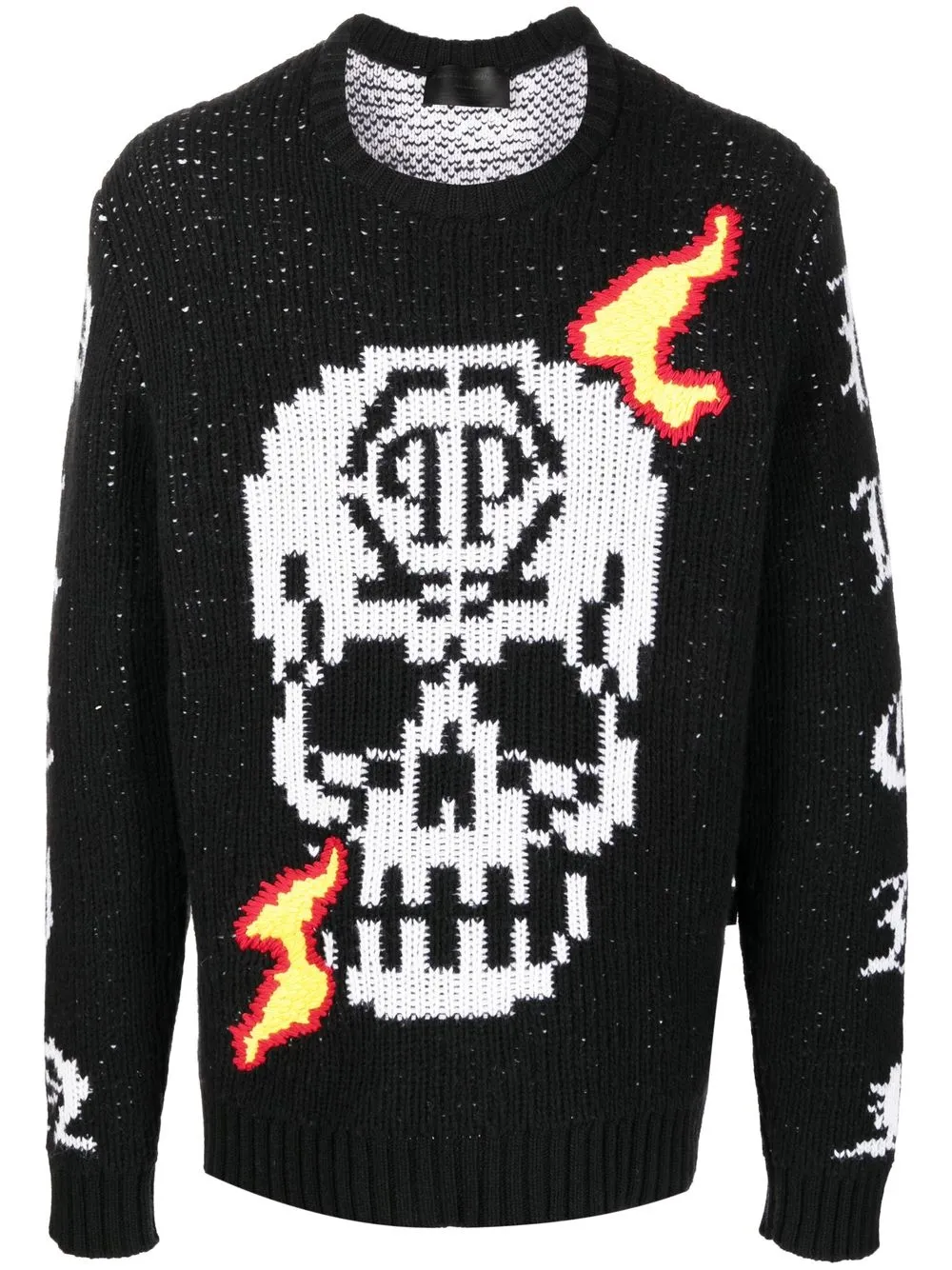 

Джемпер с принтом Skull Philipp Plein, черный