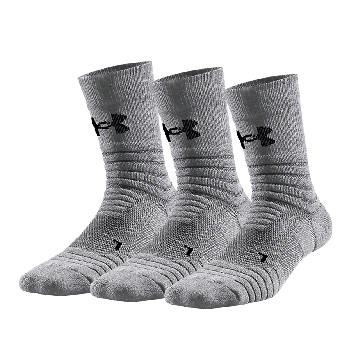 

Носки унисекс, 3 пары, серые Under Armour, 1 Set 3 Pack (Gray)
