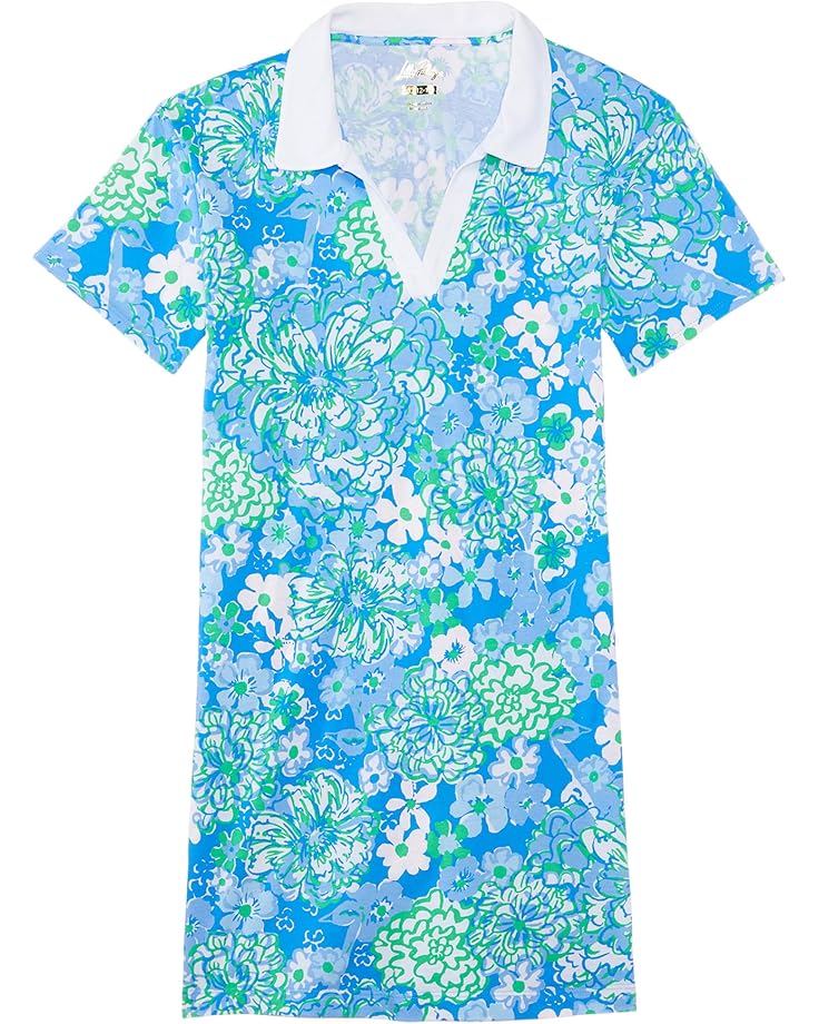 

Платье Lilly Pulitzer Kids Mini Alden Dress, цвет Sunwashed Blue Plumes In Bloom