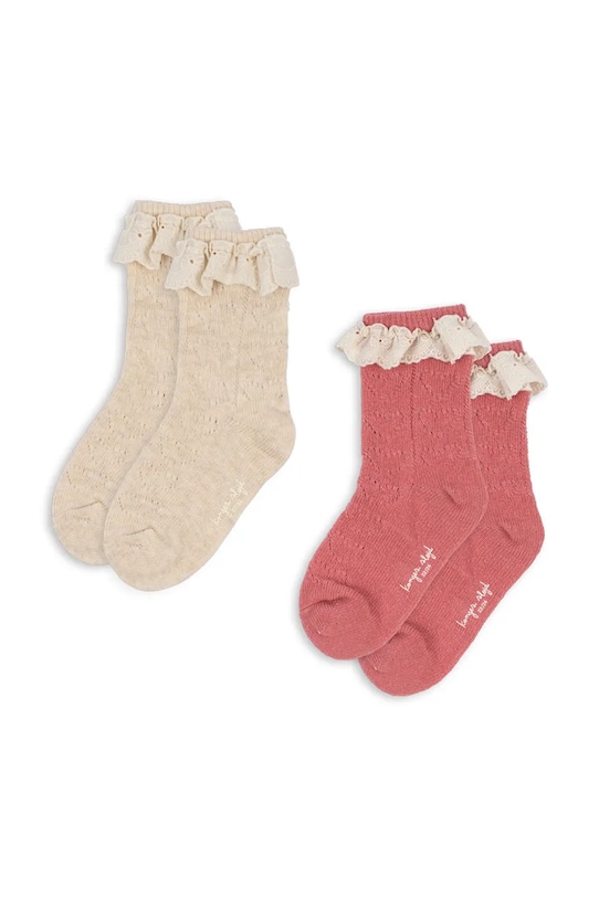 

Детские носки 2 PACK POINTELLE SOCKS, 2 пары Konges Sløjd, розовый