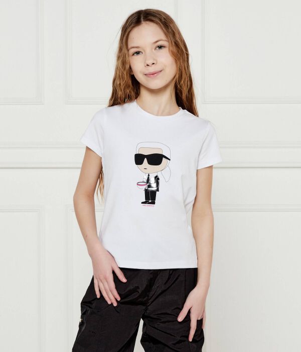 

Футболки Regular fit Karl Lagerfeld Kids, белый