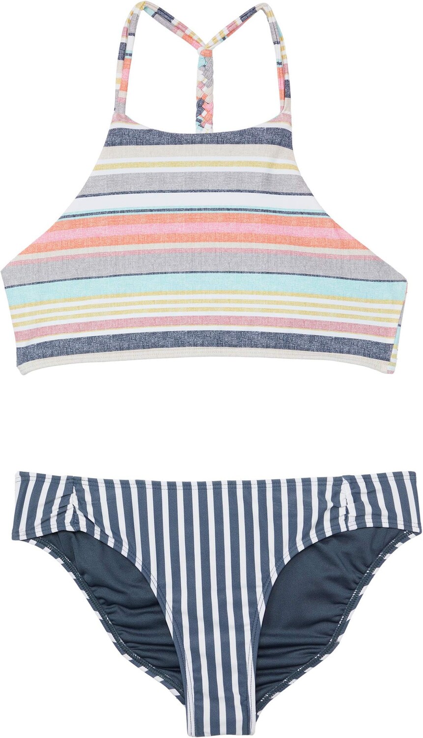 

Купальник O'Neill Kids Cruz Stripe Braided Strap High Neck Set, цвет Multi Cruz Stripe
