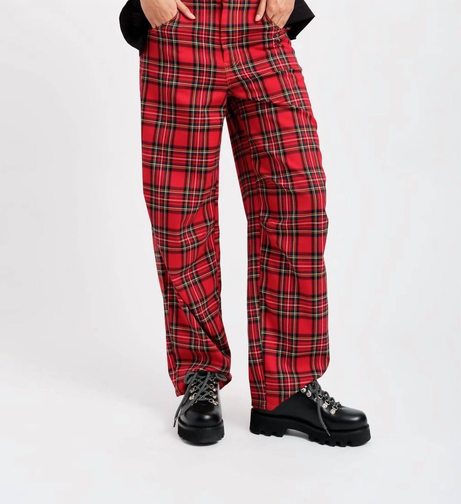 

Брюки женские Eliza Faulkner, цвет red plaid