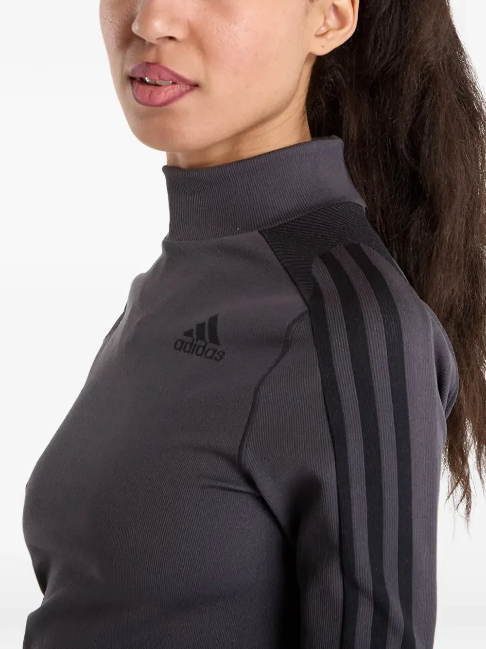 Футболка с длинным рукавом Adidas, серый — фото 4