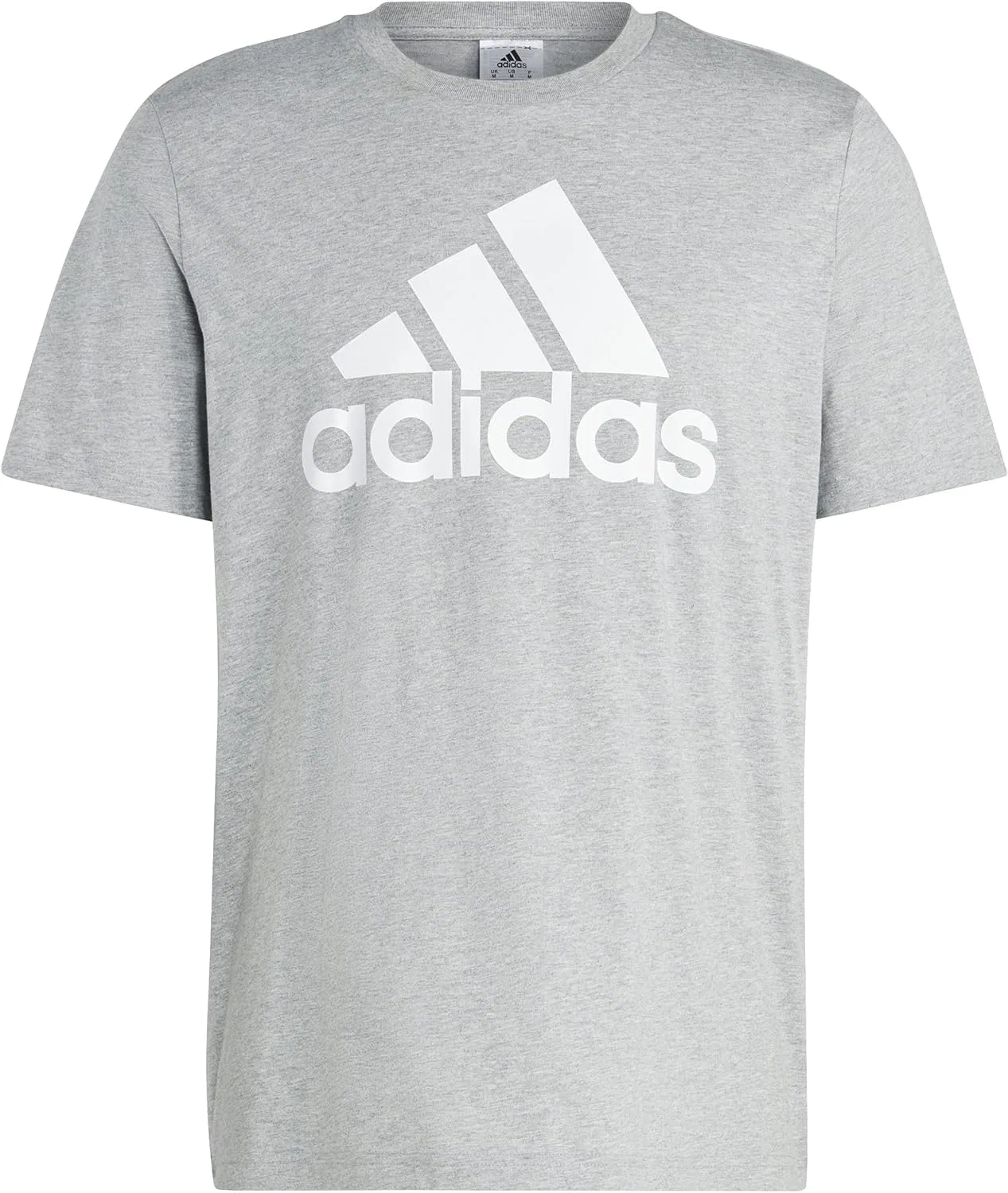 Футболка короткий рукав adidas, цвет Medium Grey Heather — фото 4
