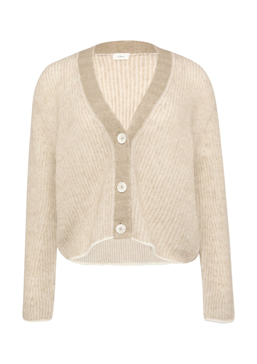 

Вязаный кардиган s.Oliver BLACK LABEL, цвет Beige/Chamois