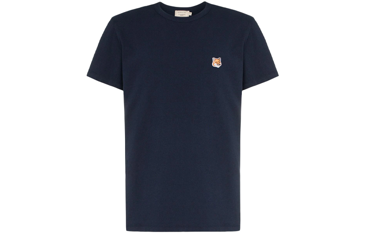 

Футболка Cotton с нашивкой Fox от Maison Kitsuné Maison Kitsune, темно-синий