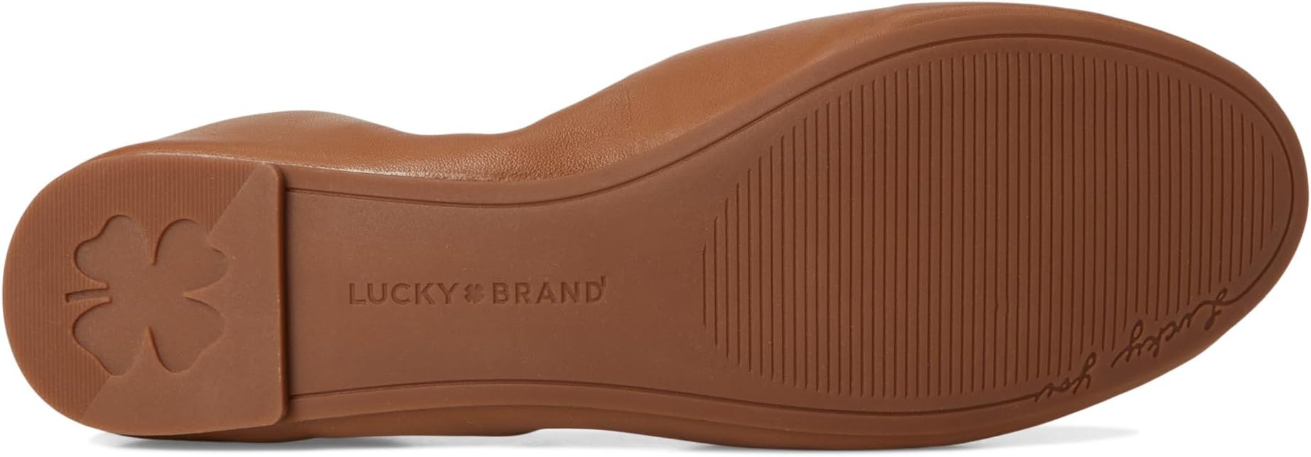 Балетки Lucky Brand Emmielou Leather Ballet Flat, цвет Almond — фото 3