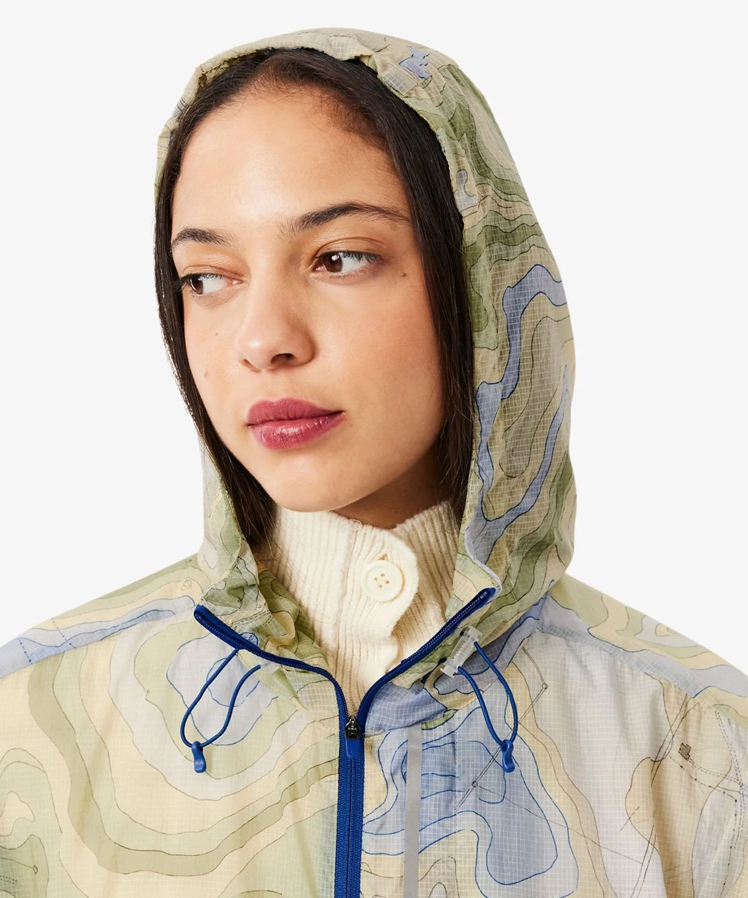 Куртка текстильная LACOSTE Shantaco, складная, бежевая — фото 3