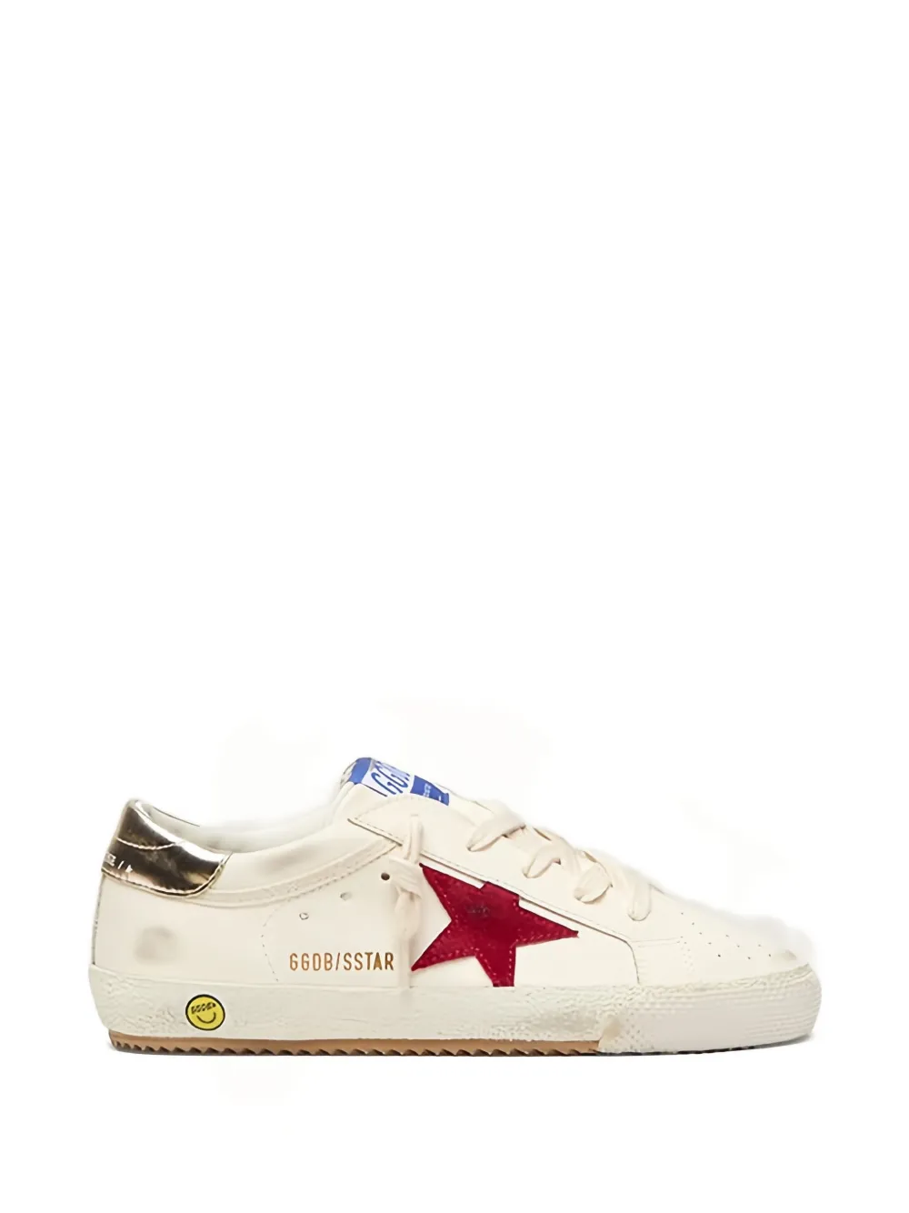 Кроссовки с нашивкой в виде звезды Golden Goose Kids, бежевый — фото 2