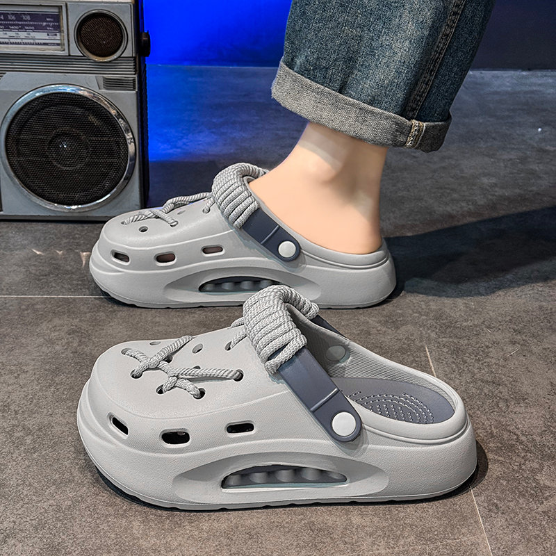 CHAOPAISHA Клоги унисекс — хаки, серый, синий, цвет Khaki Gray Blue — фото 4