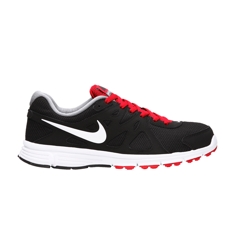 

Кроссовки Revolution 2 4E Wide 'Black White Varsity Red', черный