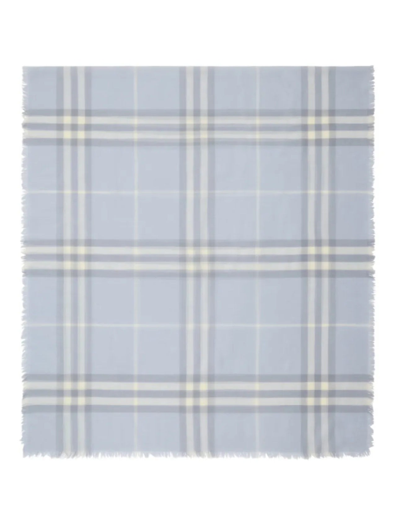 

Шерстяной шарф в клетку Burberry, синий