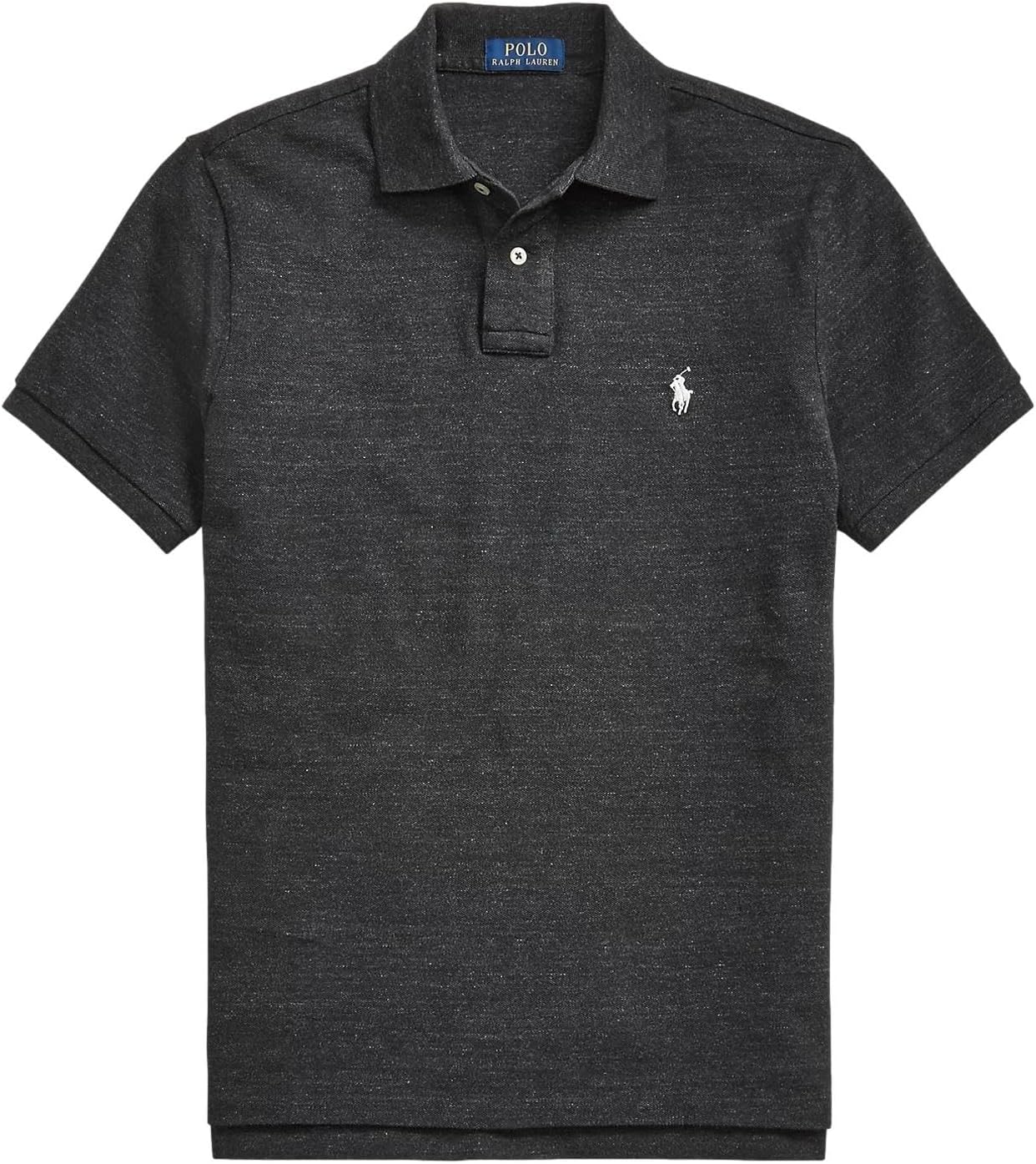 

POLO RALPH LAUREN Мужская новая классическая поло, The Ralph Lauren Black Marble Heather.