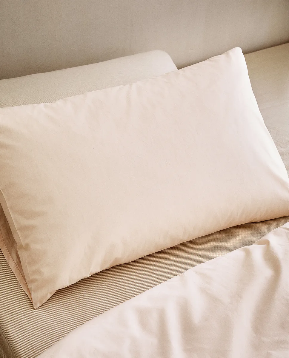 

(200 нитей) наволочка из хлопкового перкаля Zara Home, розовый