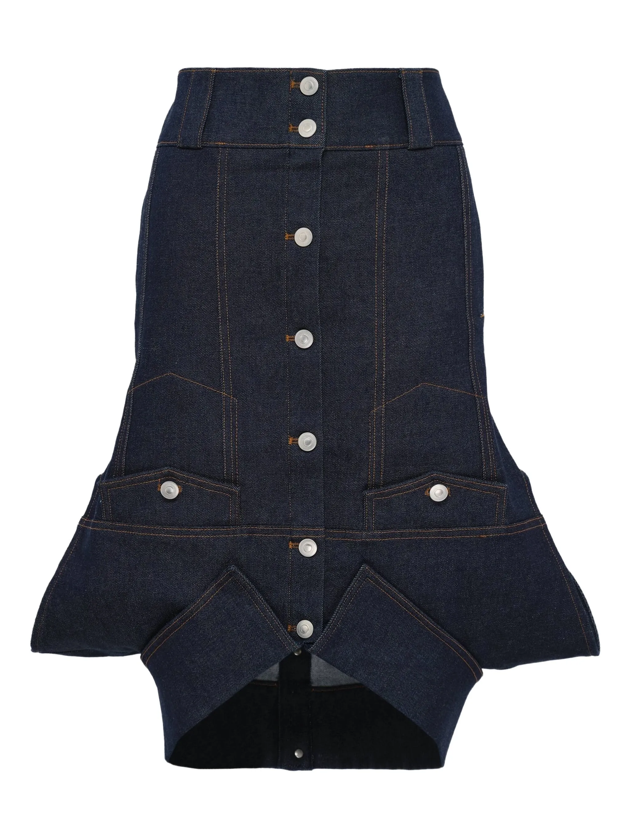 

Джинсовая юбка миди Grace Elwood, синий