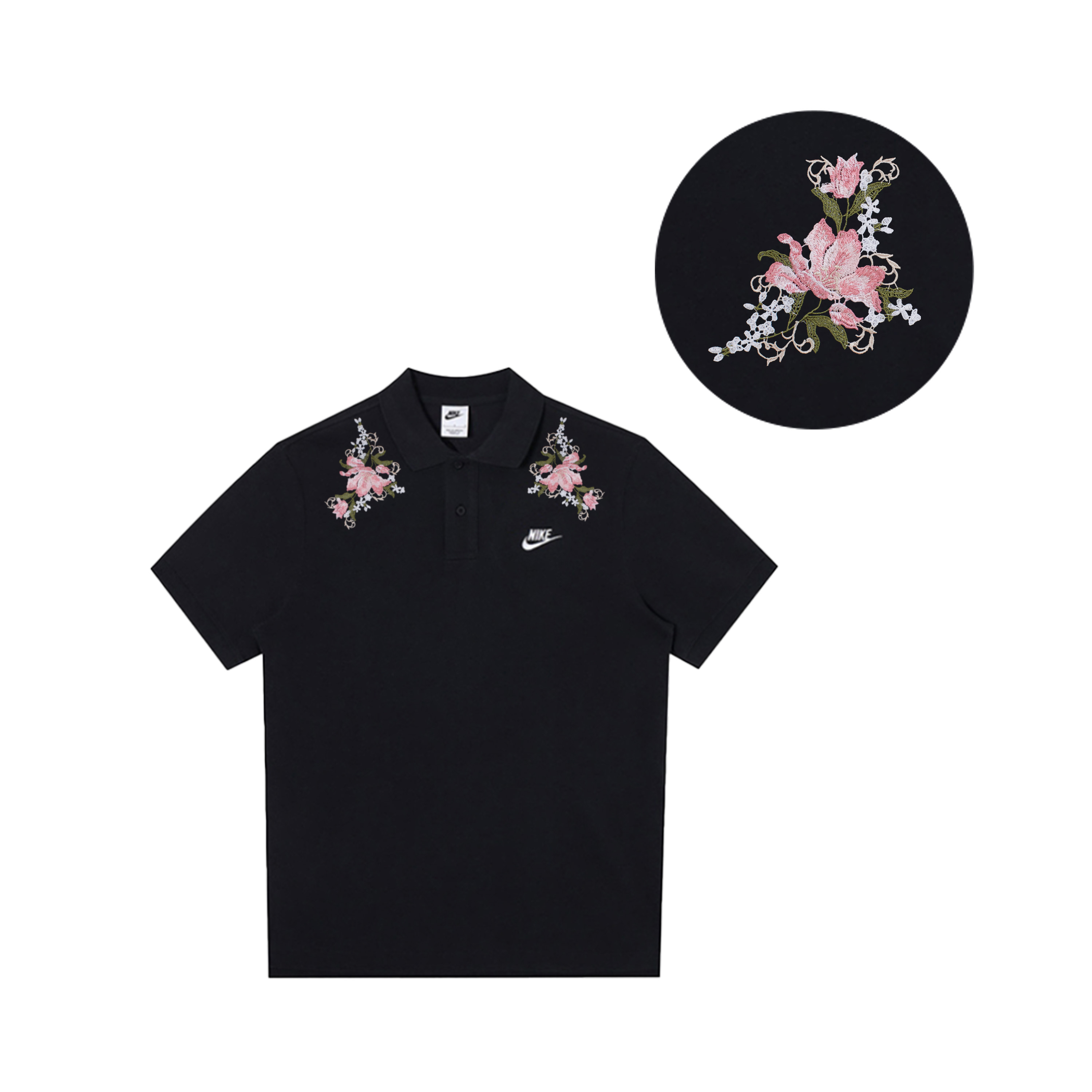 

Nike Спортивная поло мужская black, Черный, Nike Спортивная поло мужская black