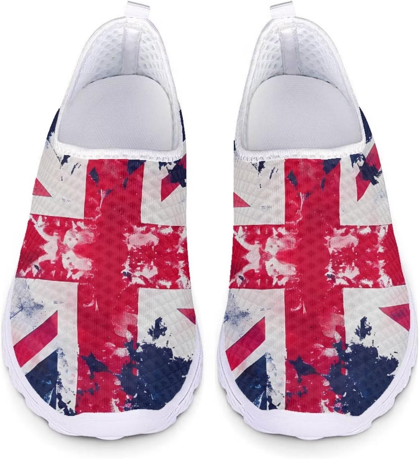 

Кроссовки Veniyate легкие повседневные для женщин и мужчин, с запрокидыванием, летние пляжные акваобувь, спортивная обувь, British Flag