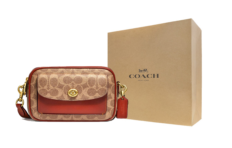 

COACH Кожаная сумка через плечо для фотоаппарата