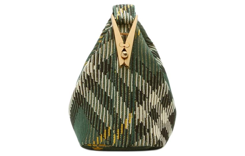 Женская мини-сумка Burberry из полиамида, цвет плюща — фото 2