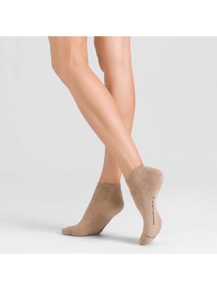 

Носки-кроссовки Air Plush с плюшевой подошвой бежевого меланжевого цвета. Hudson