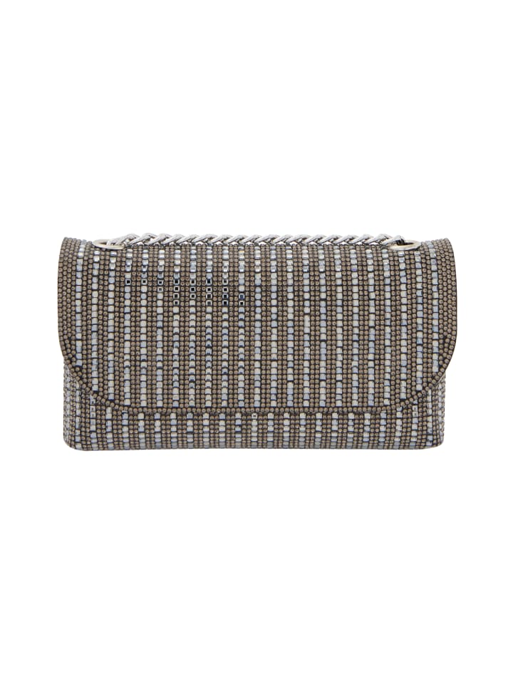 

Клатч faina, цвет silver black