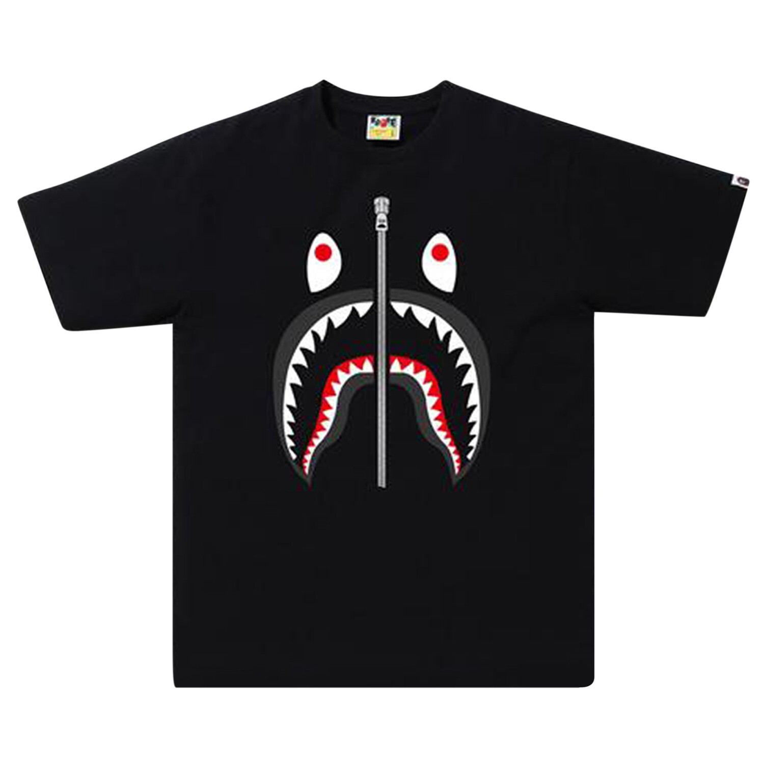 

Футболка BAPE Shark, черная, Черный, Футболка BAPE Shark, черная