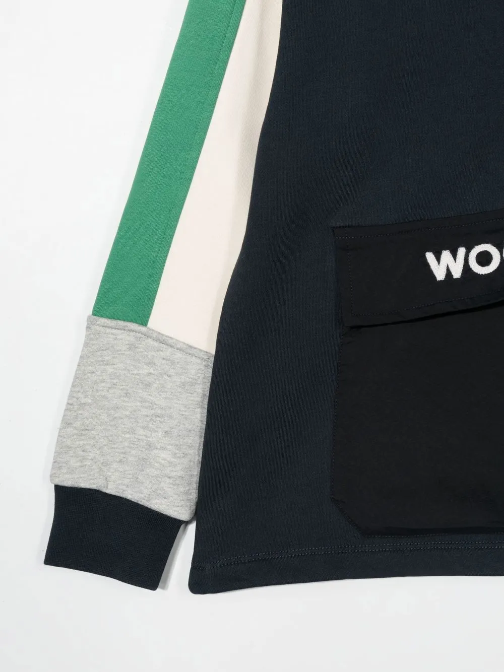 Толстовка с вышитым логотипом Woolrich Kids, синий — фото 3