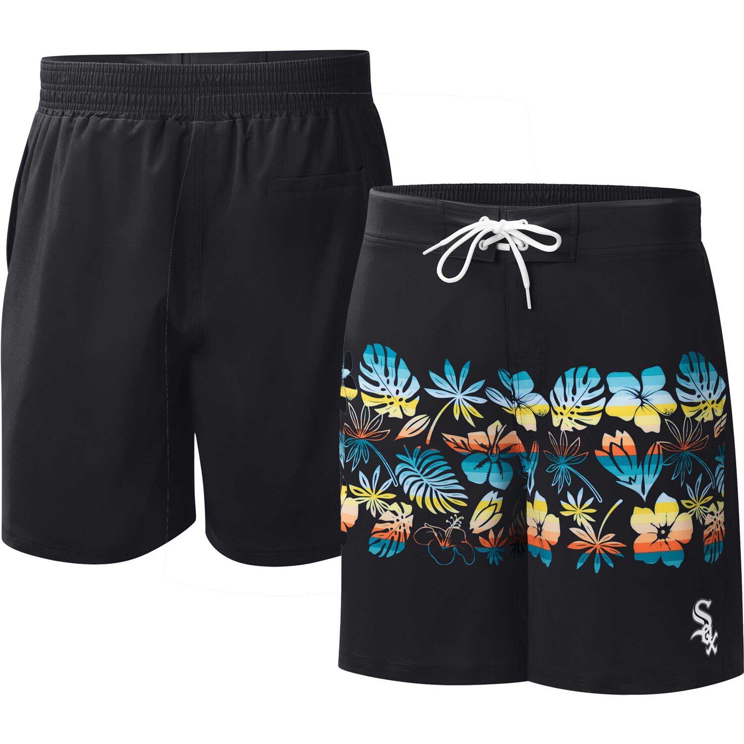 

Мужские спортивные шорты Carl Banks Black Chicago White Sox Breeze Volley Swim Shorts G-III