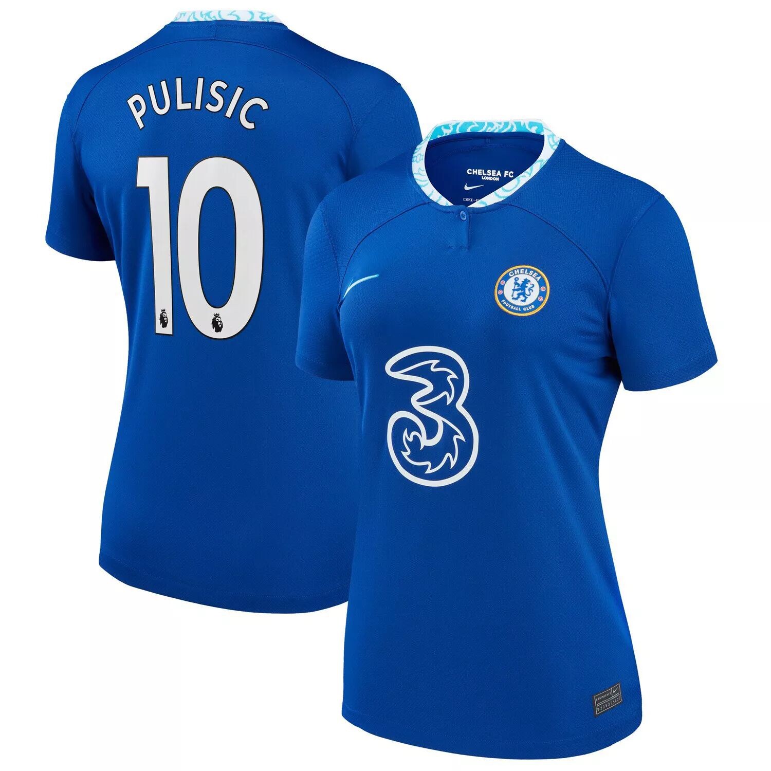 

Женский трикотаж Nike Christian Pulisic Blue Chelsea 2022/23 Home Replica Nike