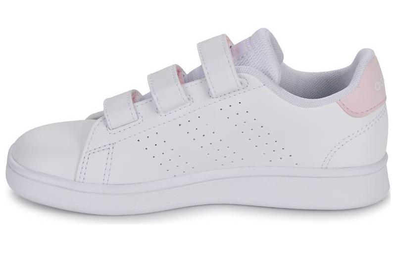 

Обувь Slip Resistant Abrasion Resistant низкие детские повседневные туфли для детей 3-7 лет Adidas, белый/розовый