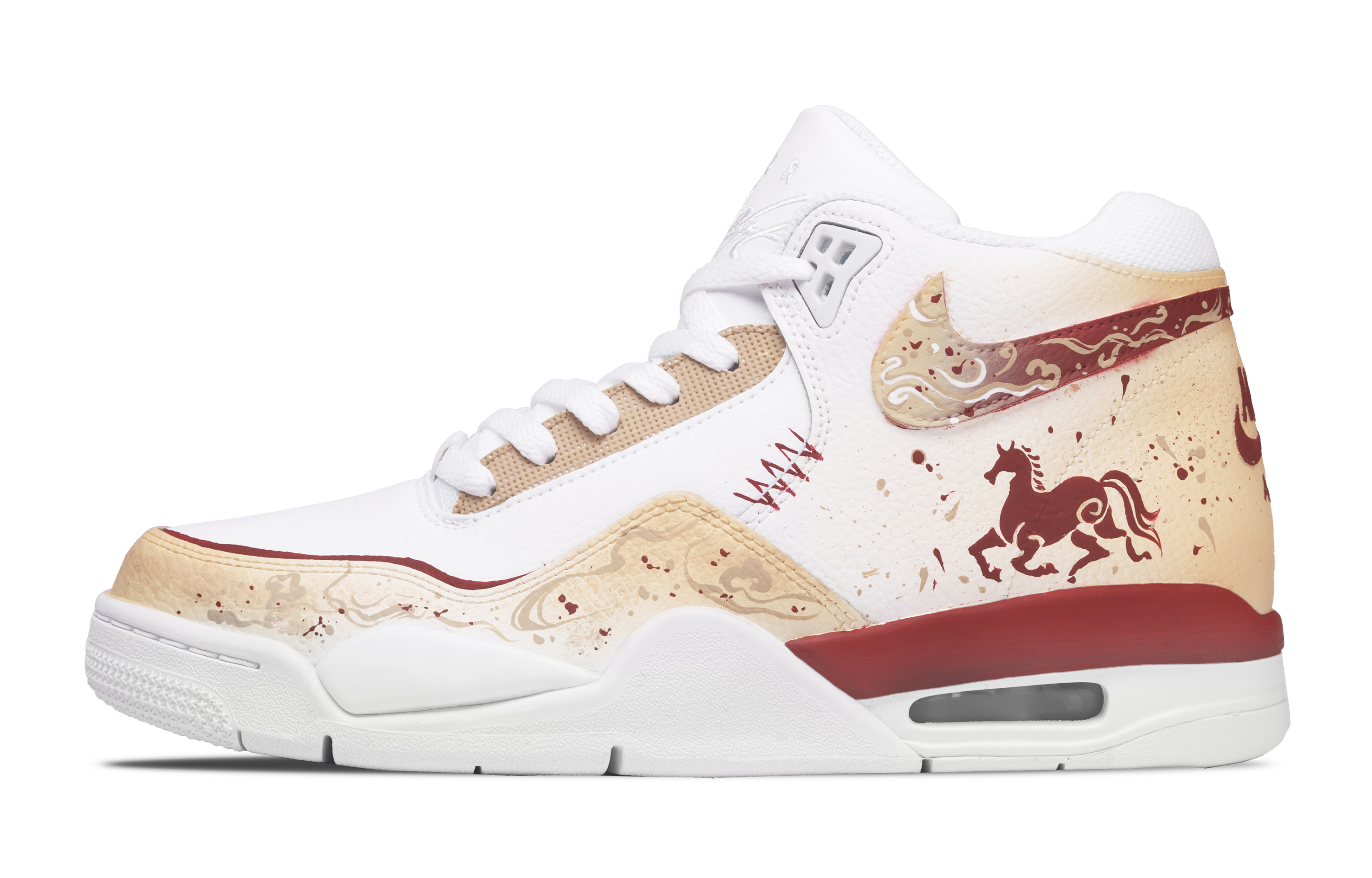 

Nike Кроссовки Flight Legacy Red Horse Treading The Clouds из синтетической кожи с амортизацией из натуральной кожи и износостойкой подошвой