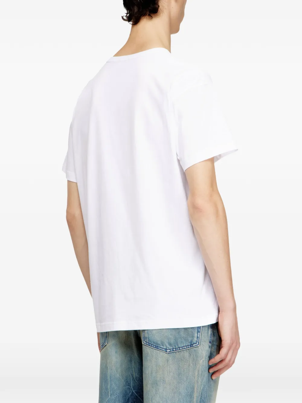 Футболка T-Norm с изображением лягушки Diesel, белый — фото 4
