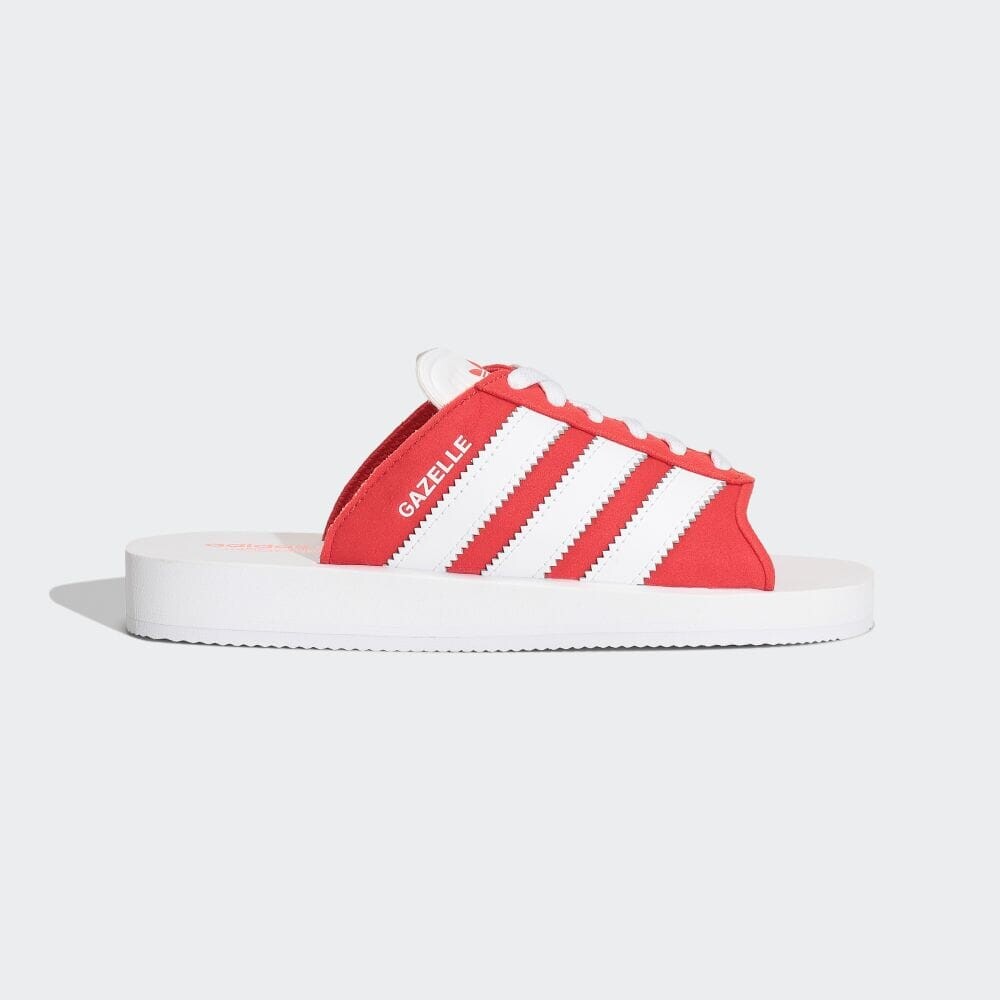 

Шлепанцы Adidas GAZELLE BEACH SLIDES, цвет Red/White